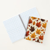 紅葉パターン付きノートブック ノートブック (内部)
