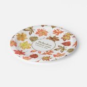 紅葉パターン秋ファミリ懇親会 ペーパープレート (アングル)