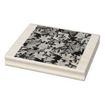 紅葉パターン繰り返しゴムスタンプ