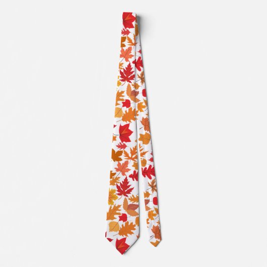 紅葉パターン02 BGなし ネクタイ (正面)