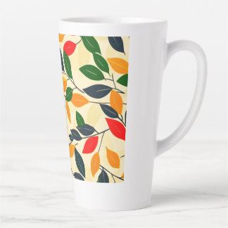 紅葉パターン カフェラテマグ