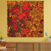 紅葉パターン キャンバスプリント (インサイチュ (リビング))