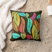 紅葉パターン クッション (ブランケット)