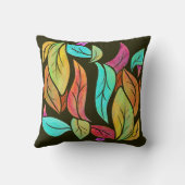 紅葉パターン クッション (裏面)