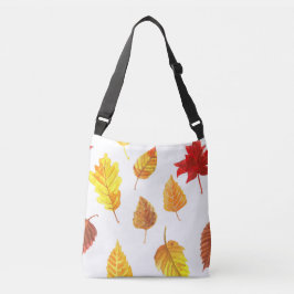紅葉パターン クロスボディバッグ