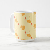 紅葉パターン コーヒーマグカップ (正面左)
