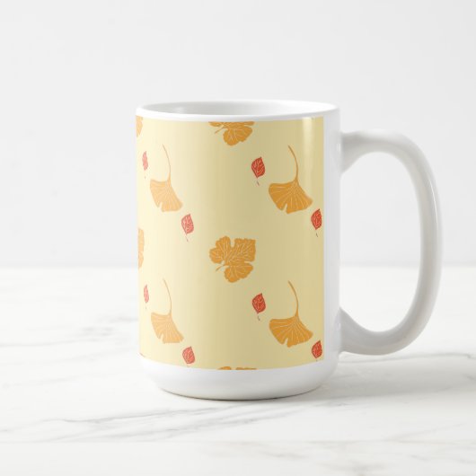 紅葉パターン コーヒーマグカップ (右)