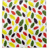 紅葉パターン シャワーカーテン (正面)