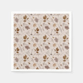 紅葉パターン スタンダードカクテルナプキン (正面)