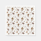 紅葉パターン スタンダードカクテルナプキン (正面)