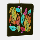 紅葉パターン セラミックオーナメント (右)