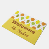 紅葉パターン ドアマット (アングル)