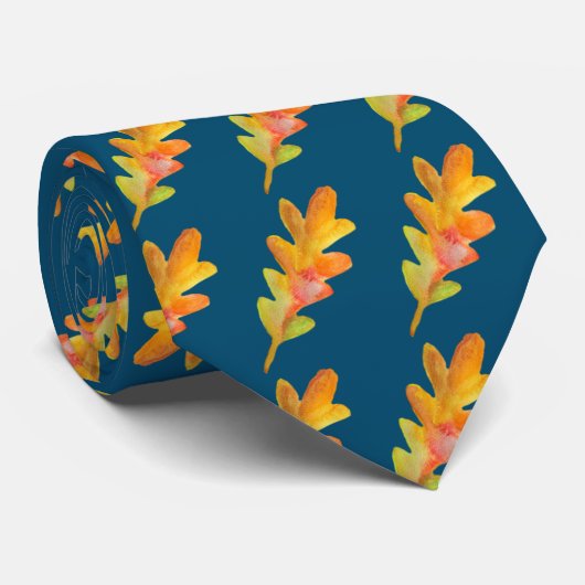 紅葉パターン ネクタイ (ロール)