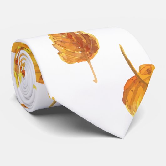 紅葉パターン ネクタイ (ロール)