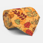 紅葉パターン ネクタイ (ロール)