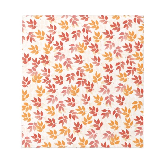 紅葉パターン ノートパッド (正面)
