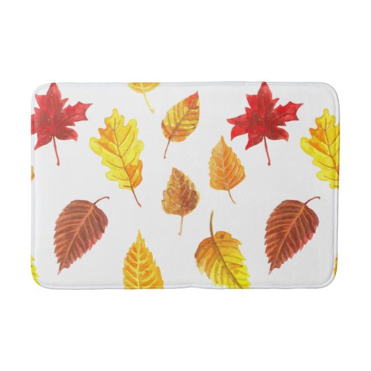 紅葉パターン バスマット (正面)