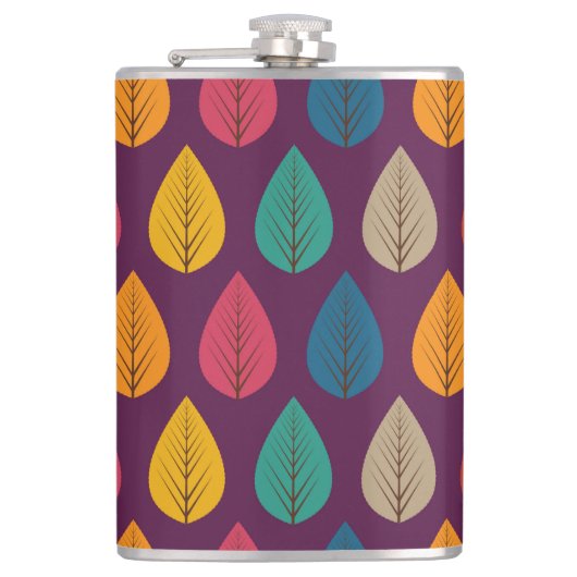 紅葉パターン フラスク (正面)