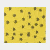 紅葉パターン フリースブランケット (正面(横))