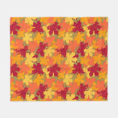 紅葉パターン フリースブランケット (正面(横))