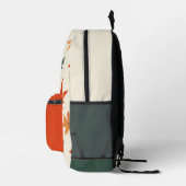 紅葉パターン プリントバックパック (右)