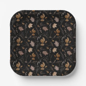 紅葉パターン ペーパープレート (正面)