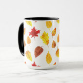 紅葉パターン マグカップ (正面左)