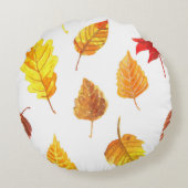 紅葉パターン ラウンドクッション (裏面)