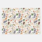 紅葉パターン ラッピングペーパーシート (正面3)