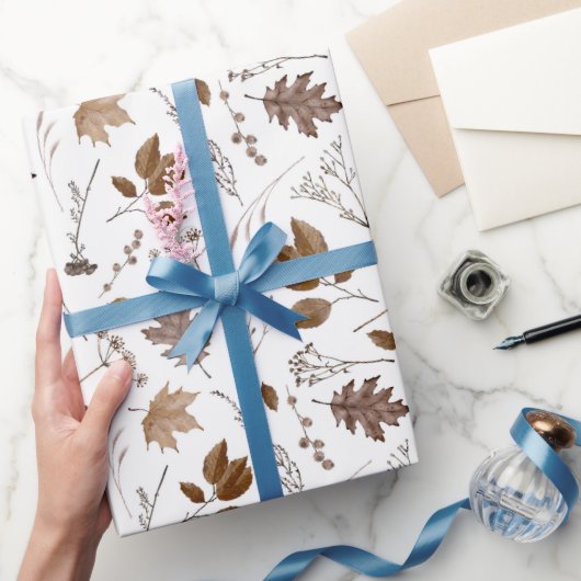 紅葉パターン ラッピングペーパー (ギフト)