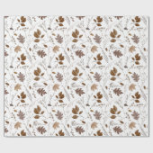 紅葉パターン ラッピングペーパー (フラット)