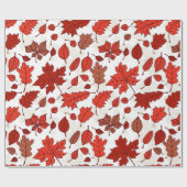 紅葉パターン ラッピングペーパー (フラット)
