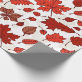 紅葉パターン ラッピングペーパー (角)