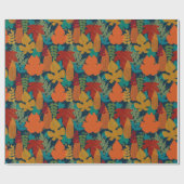 紅葉パターン ラッピングペーパー (フラット)