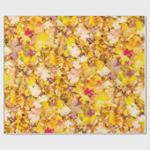 紅葉パターン ラッピングペーパー (フラット)