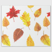 紅葉パターン ラッピングペーパー (フラット)