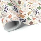 紅葉パターン ラッピングペーパー (ロールコーナー)