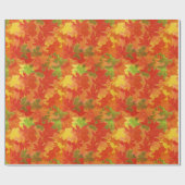 紅葉パターン ラッピングペーパー (フラット)
