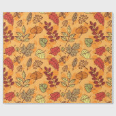 紅葉パターン ラッピングペーパー (フラット)