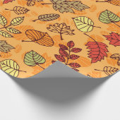 紅葉パターン ラッピングペーパー (角)