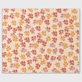 紅葉パターン ラッピングペーパー (フラット)