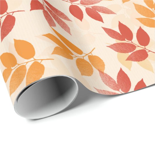 紅葉パターン ラッピングペーパー (ロールコーナー)