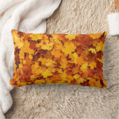 紅葉パターン ランバークッション (ブランケット)