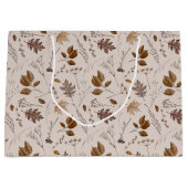 紅葉パターン ラージペーパーバッグ (正面)