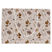 紅葉パターン ラージペーパーバッグ (裏面)