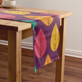 紅葉パターン ロングテーブルランナー