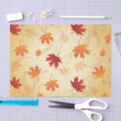 紅葉パターン 薄葉紙 (クラフト)