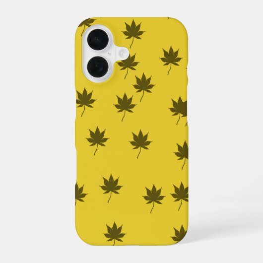 紅葉パターン iPhone 16ケース (裏面)