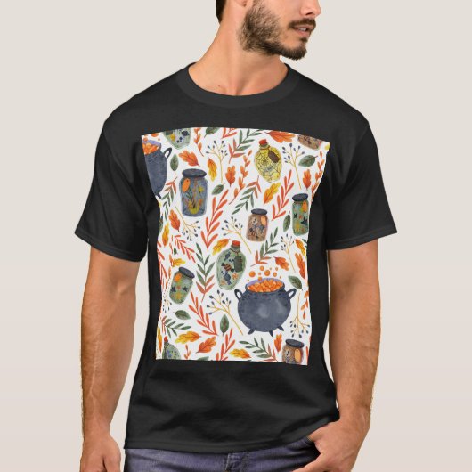 紅葉パターン。 Tシャツ (正面)