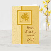 紅葉パパ誕生日 カード (黄色い花)